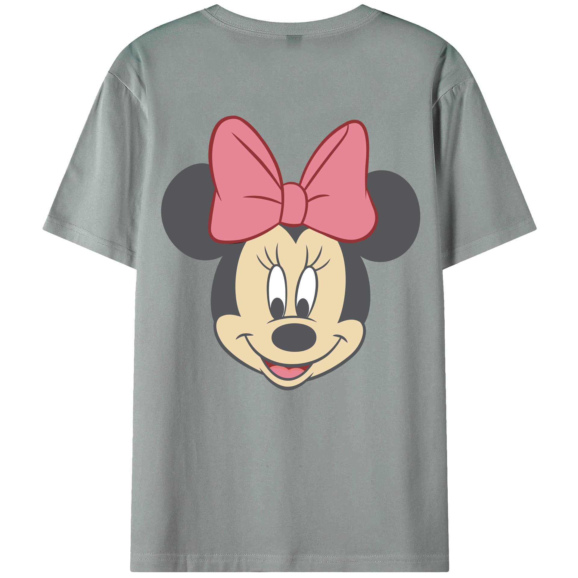 ミッキーマウス Mickey Mouse 綿100％ メンズ半袖Tシャツ（バックプリント） 通気性